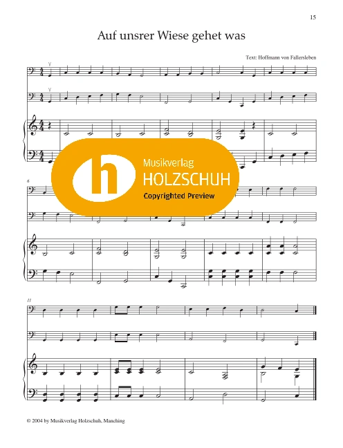 Auf unsrer Wiese gehet was